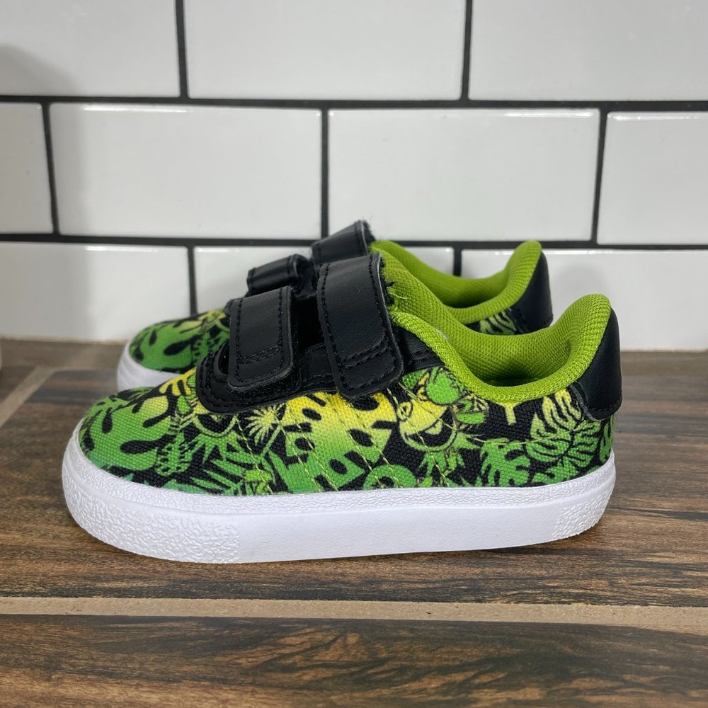 adidas x Disney Vulc Raid3r Toddler 5K Shoes Muppets Kermit The Frog Sneakers